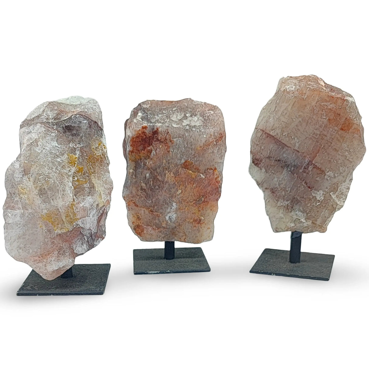 Specimen - Rough Stone on Metal Stand - Fire Quartz