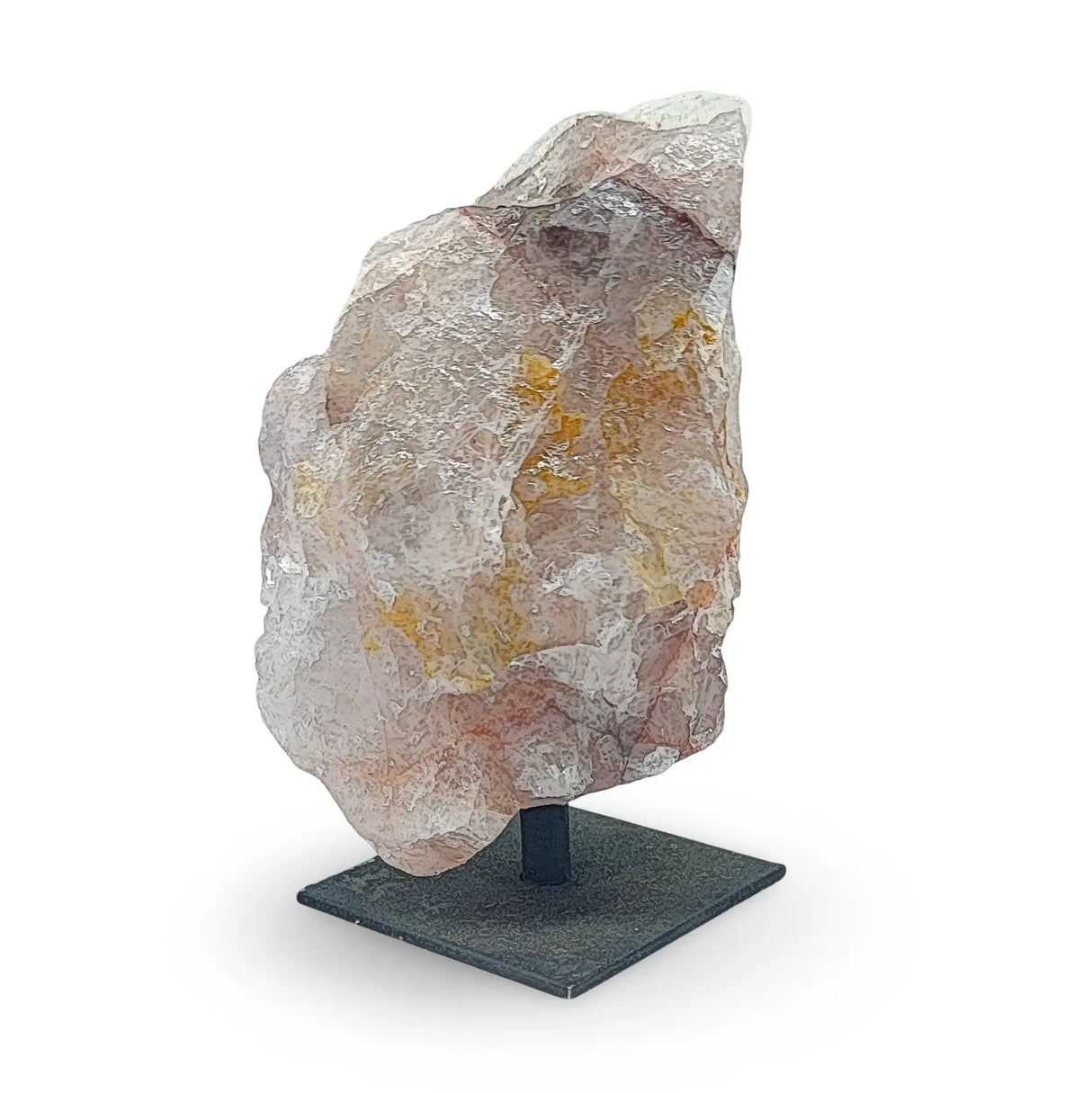 Specimen - Rough Stone on Metal Stand - Fire Quartz