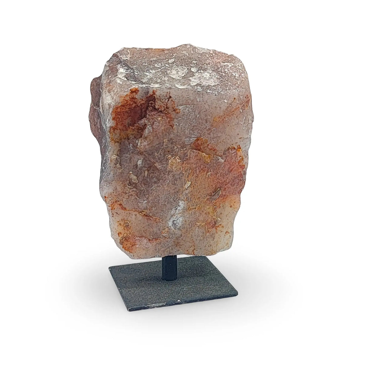 Specimen - Rough Stone on Metal Stand - Fire Quartz