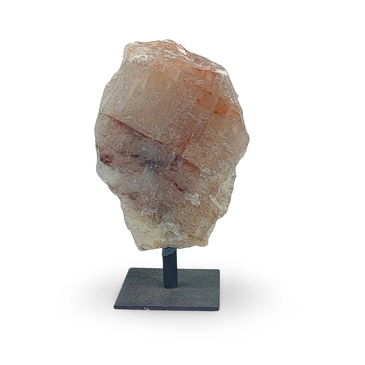 Specimen - Rough Stone on Metal Stand - Fire Quartz
