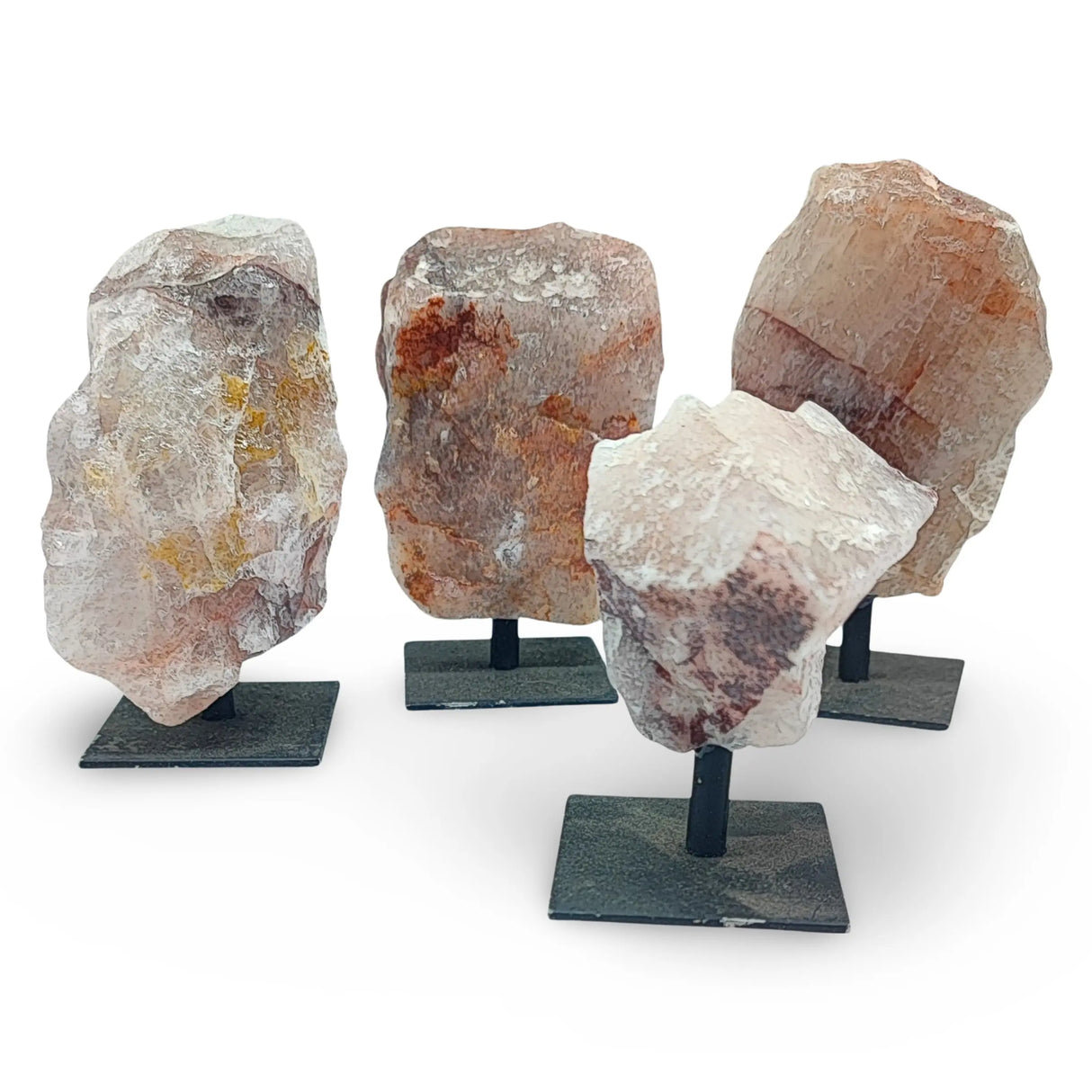 Specimen - Rough Stone on Metal Stand - Fire Quartz