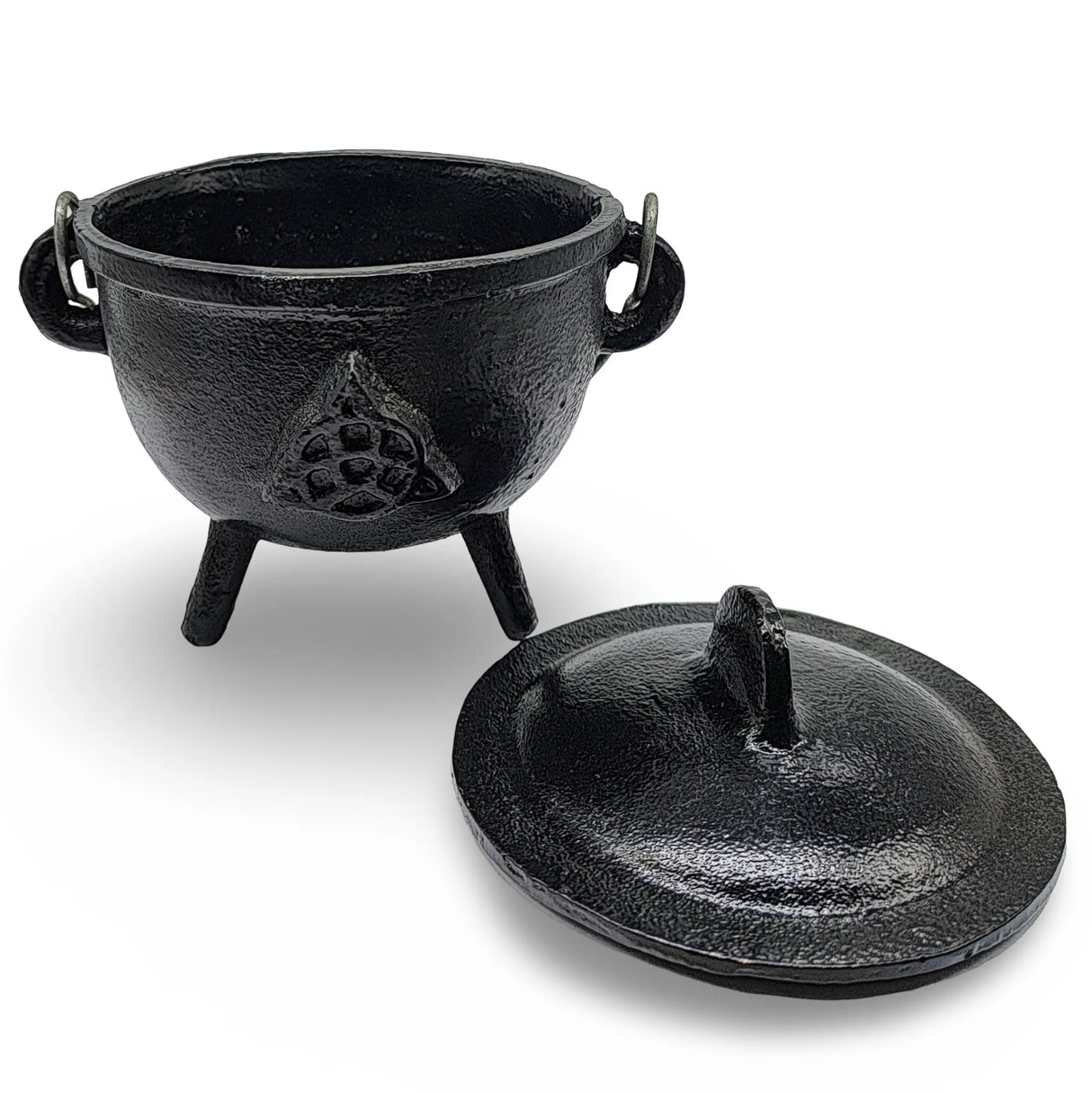 Wicca & Pagan - Cauldron - Cast Iron -Triquetra - 4.5"