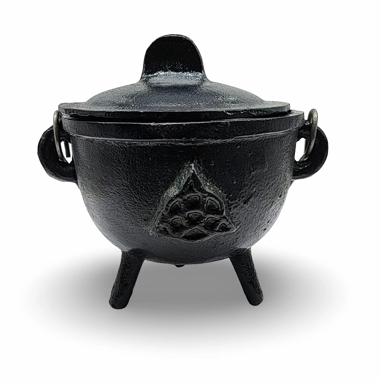 Wicca & Pagan - Cauldron - Cast Iron -Triquetra - 4.5"