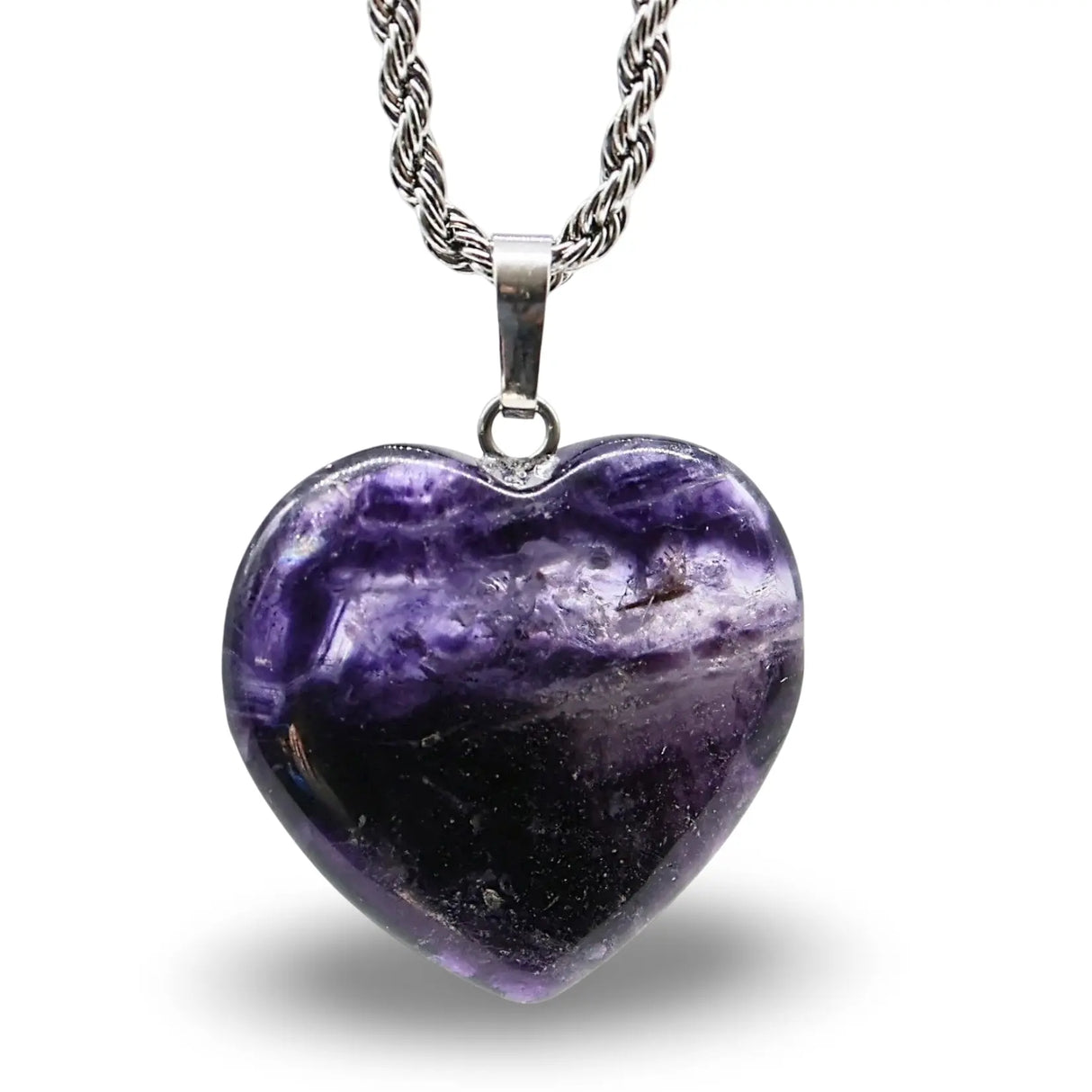 Necklace - Heart Shaped - Fluorite