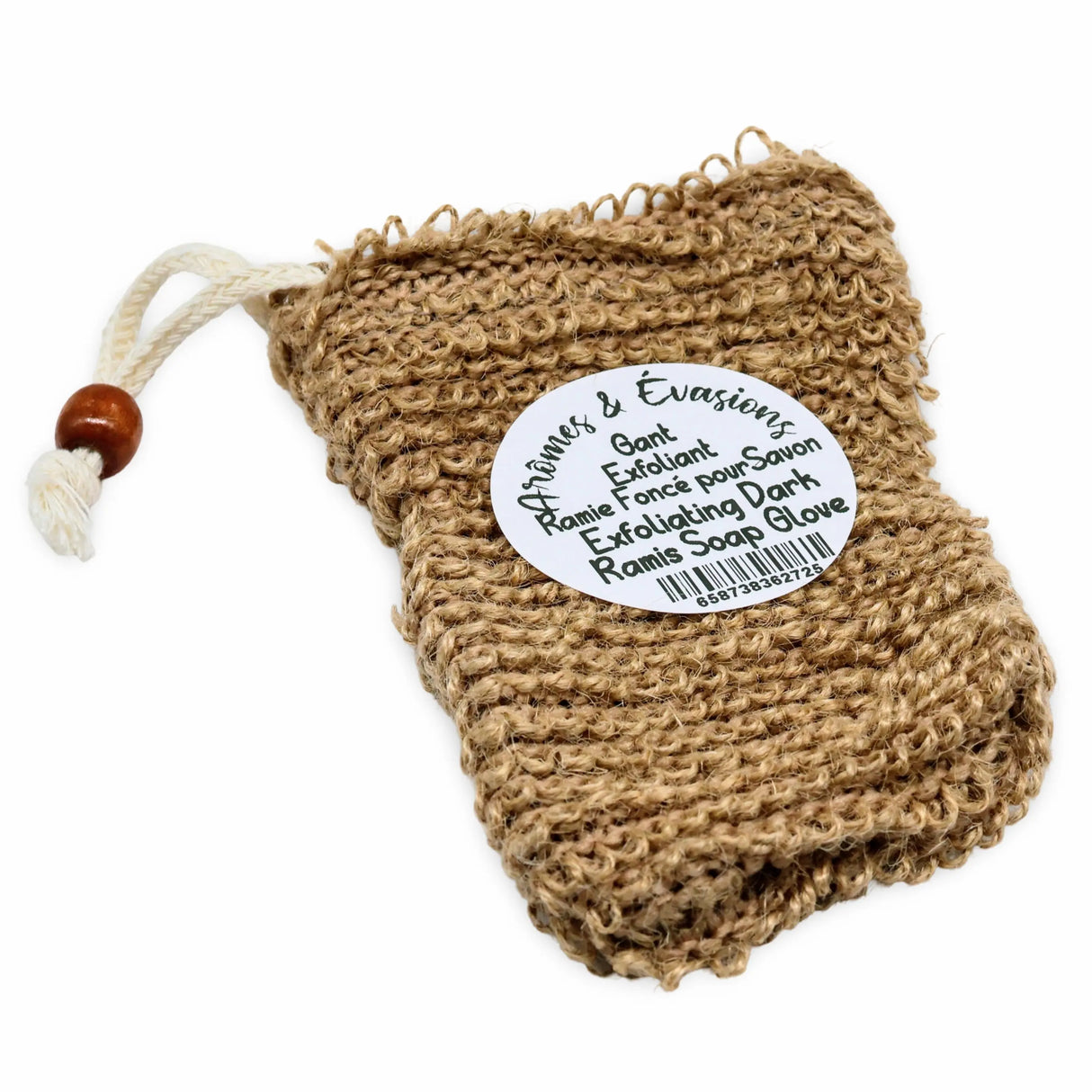 Shower & Bath Accessories - Exfoliating Glove - Soap - Dark Ramie Bag