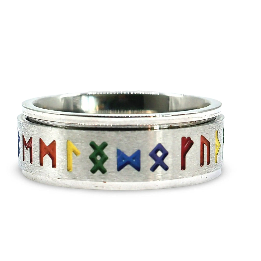Ring - Stress Anxiety Relief - Viking Amulet Enamel Rotating