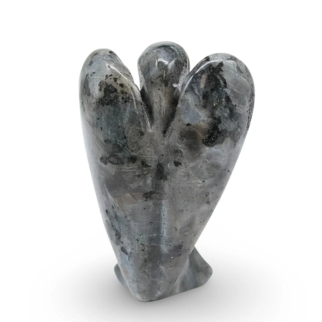 Stone - Natural Labradorite - Angel Sculpture - 2"