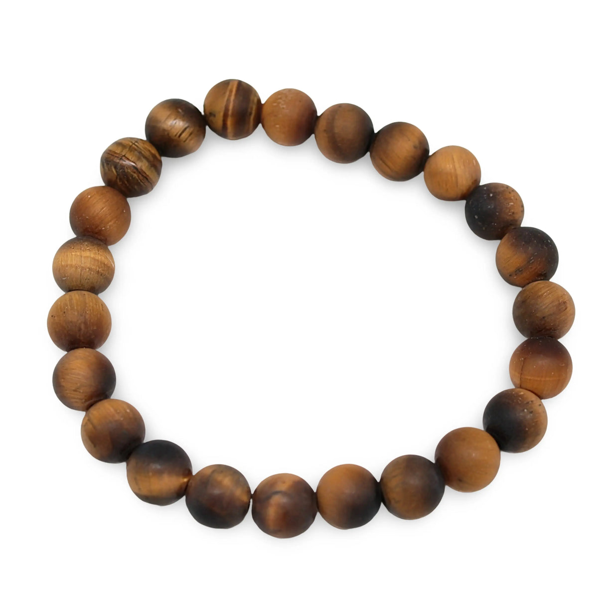 Bracelet - Frosted Tiger Eye - 8mm