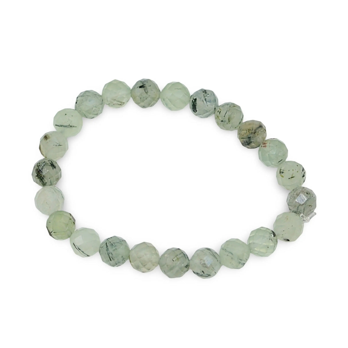 Bracelet - Facetted Prehnite - 8mm