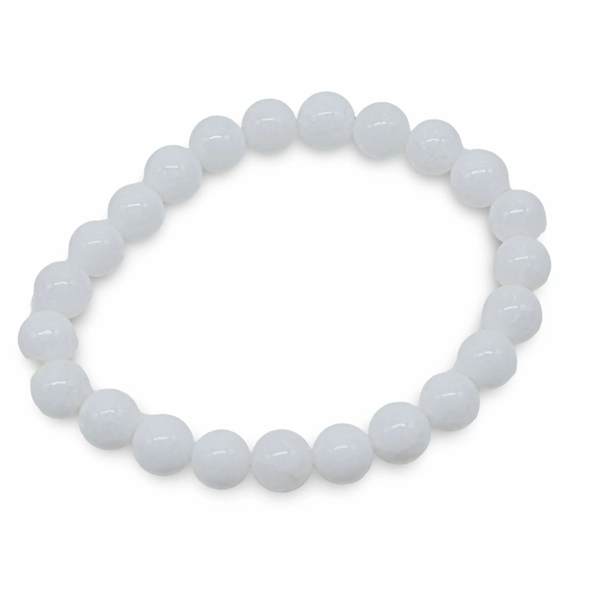 Bracelet - White Jade - 8mm