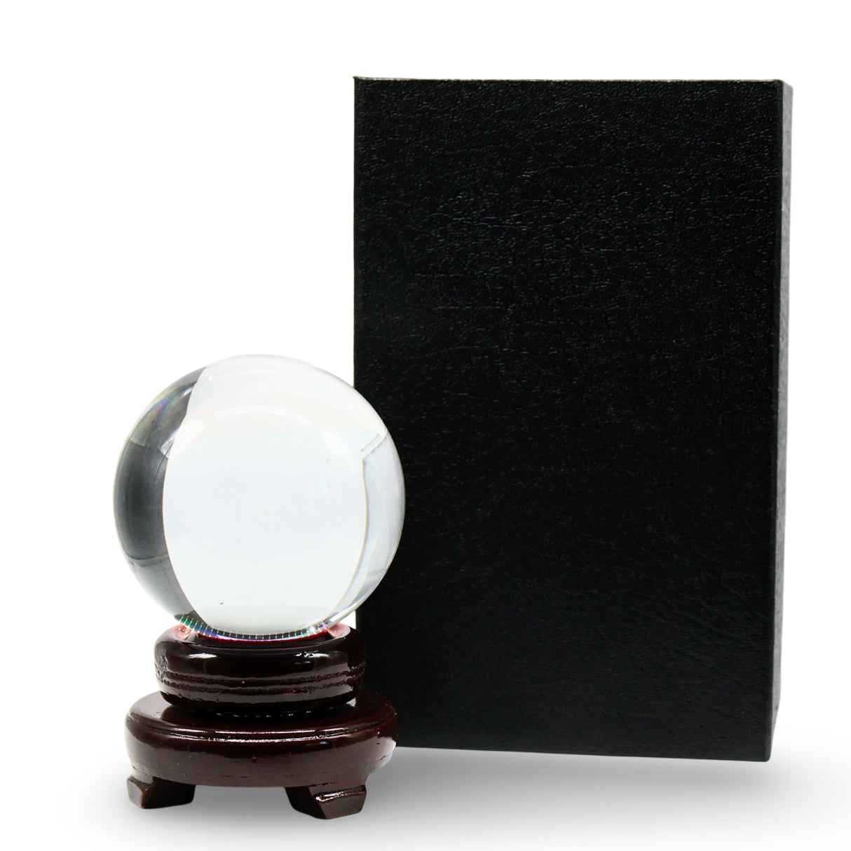 Wicca & Pagan - Clear Crystal Ball on Stand - Small
