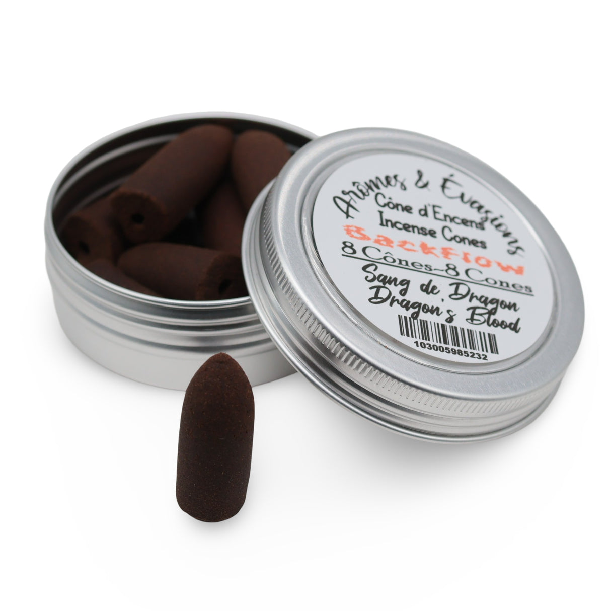 Incense - Backflow Cones - Dragon's Blood - 8 Cones