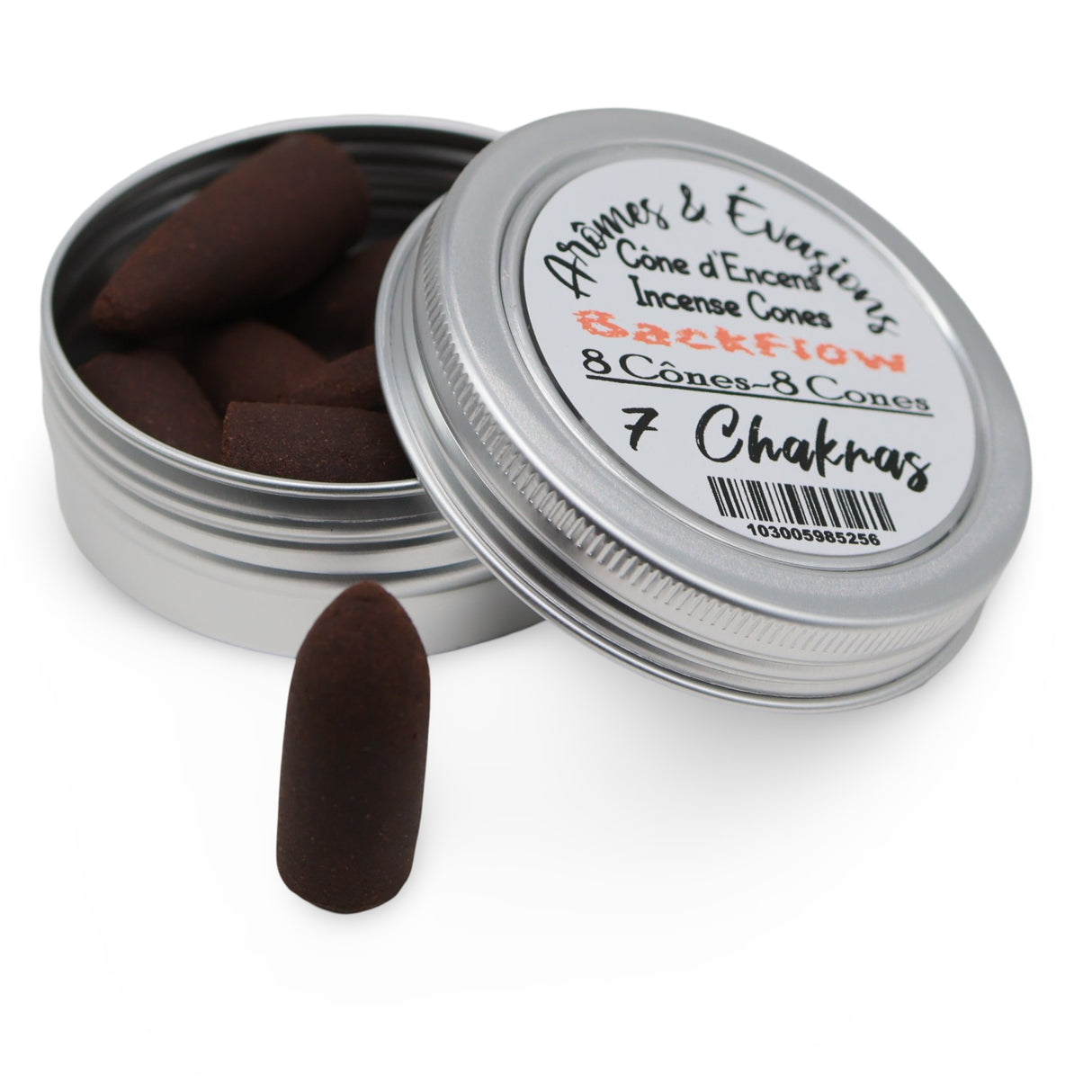 Incense - Backflow Cones - 7 Chakras - 8 Cones