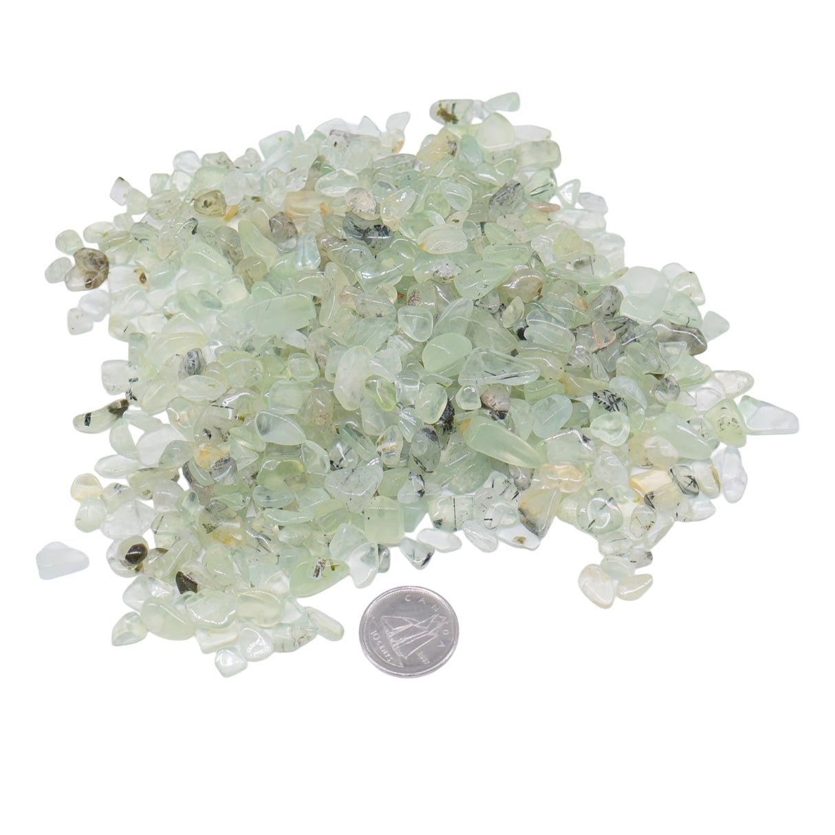Stone - Tumbled Chips - Prehnite - 5mm to 8mm