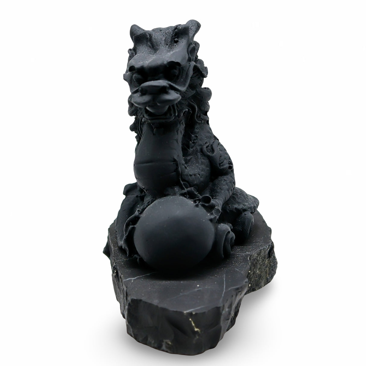 Stone - Dragon Carved Shungite Stone - Rough - 269g