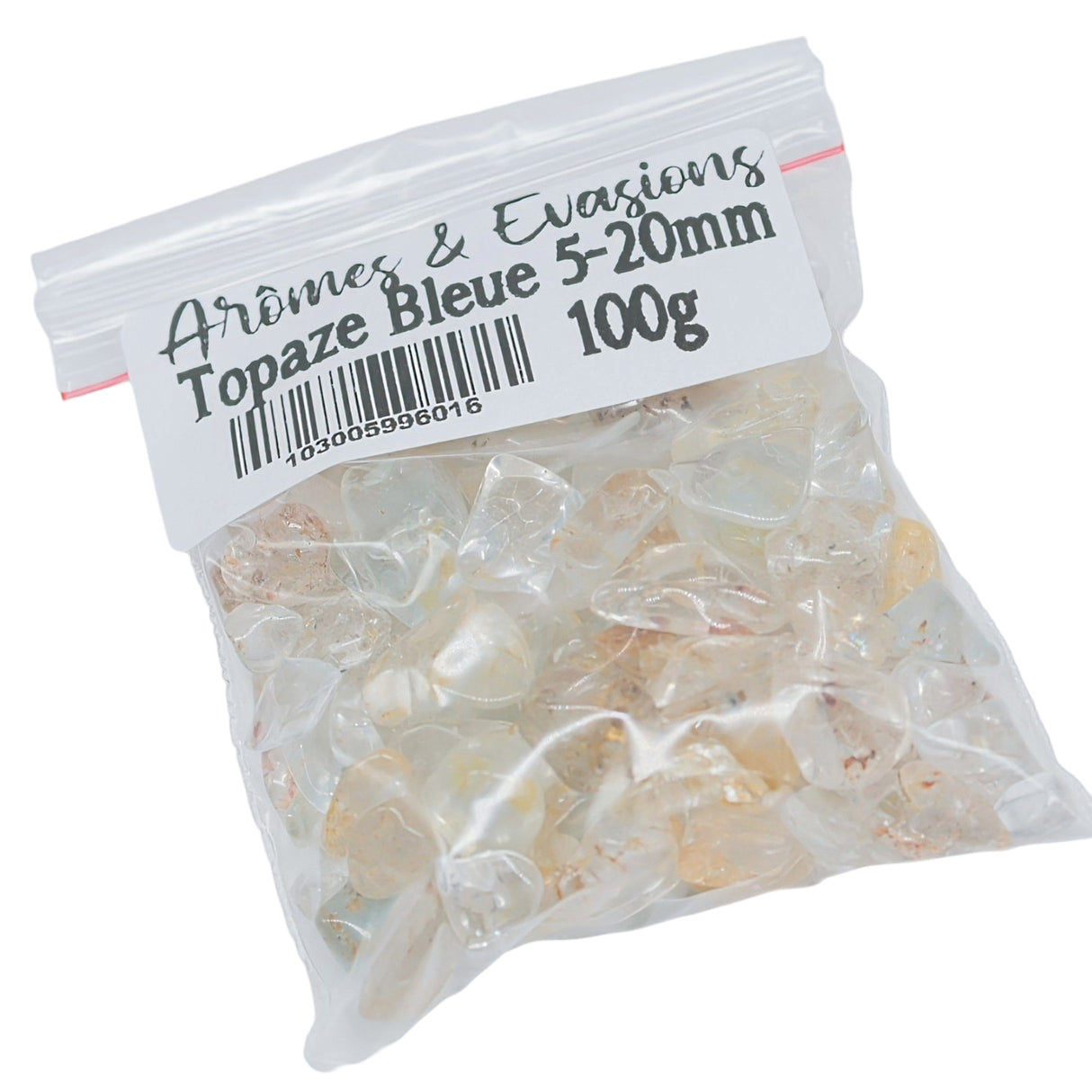 Stone - Tumbled Chips - Blue Topaz Natural 100 g