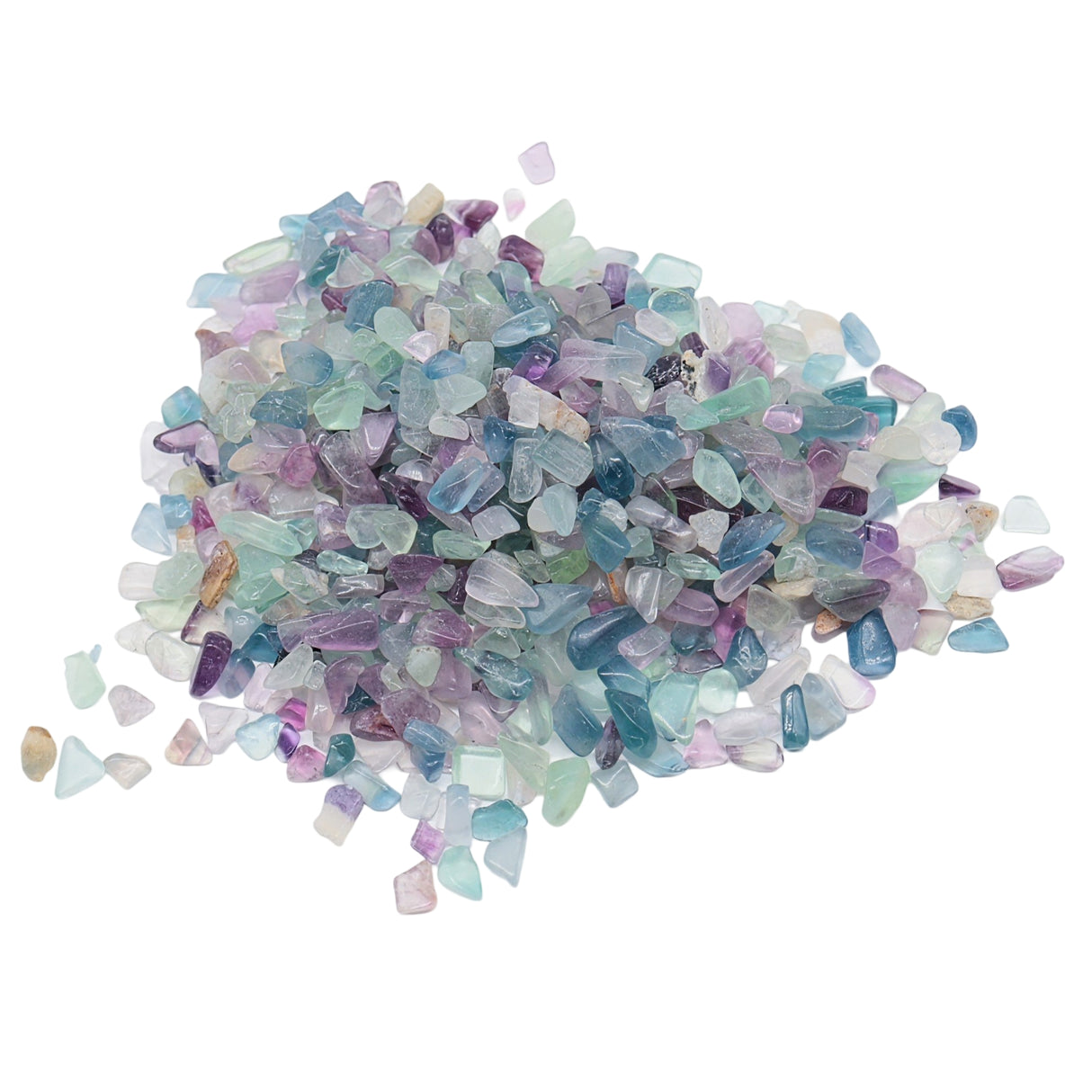 Stone - Tumbled Chips - Fluorite - 5-10mm 10 g