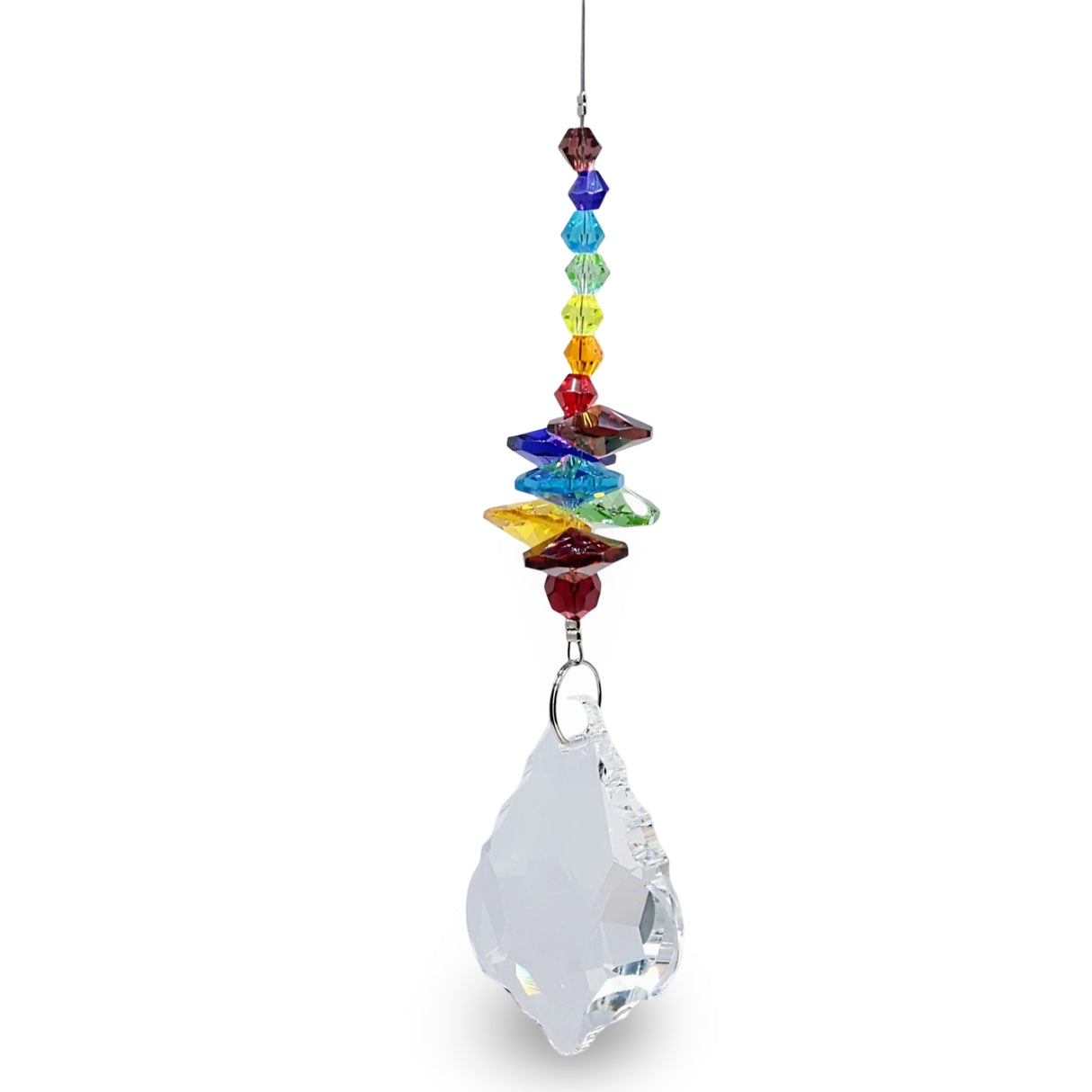 Home Decor - Suncatcher - Crystal Hanging Ornament - Water Drop, 7 Chakra