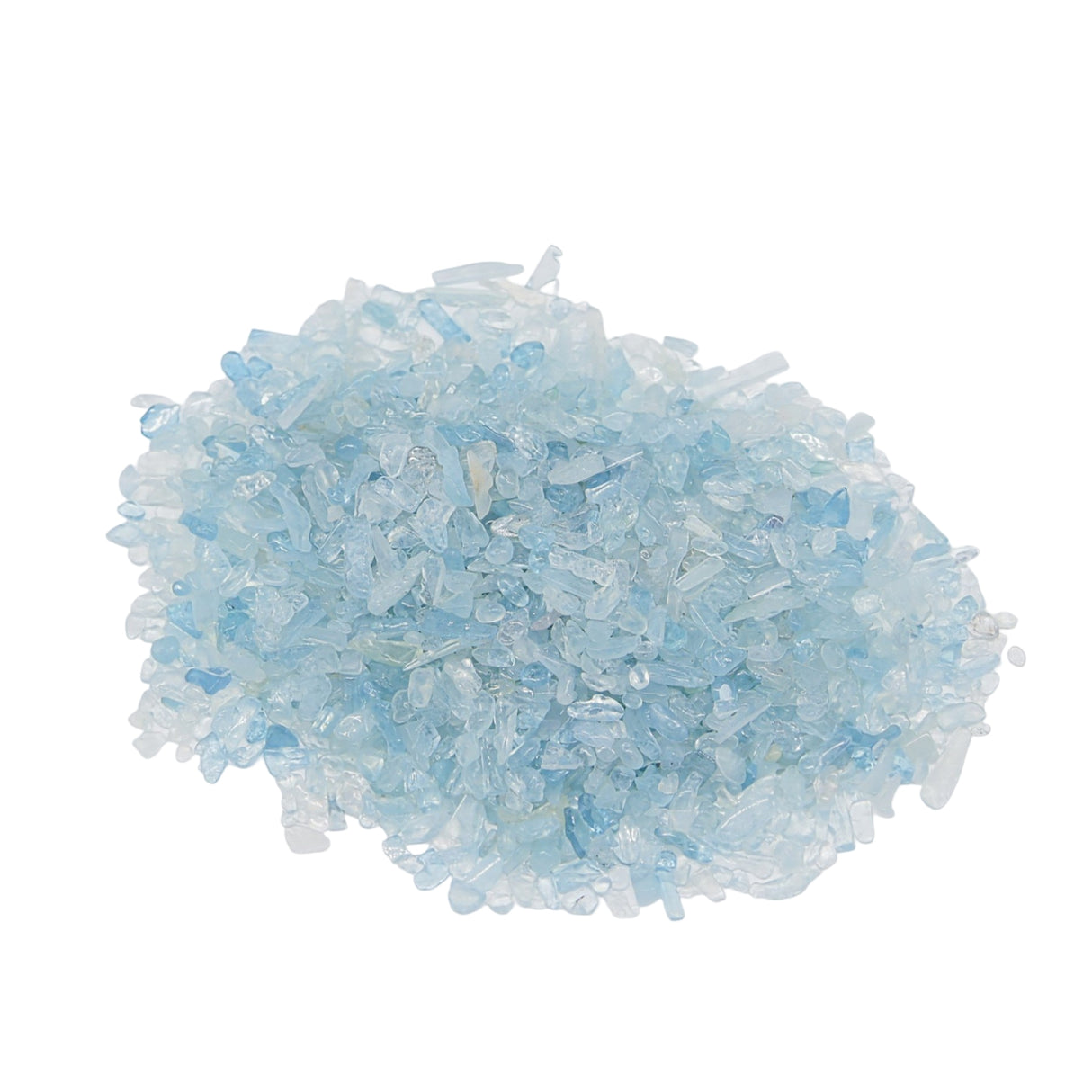 Stone - Tumbled Chips - Aquamarine - 3 to 5mm 500 g