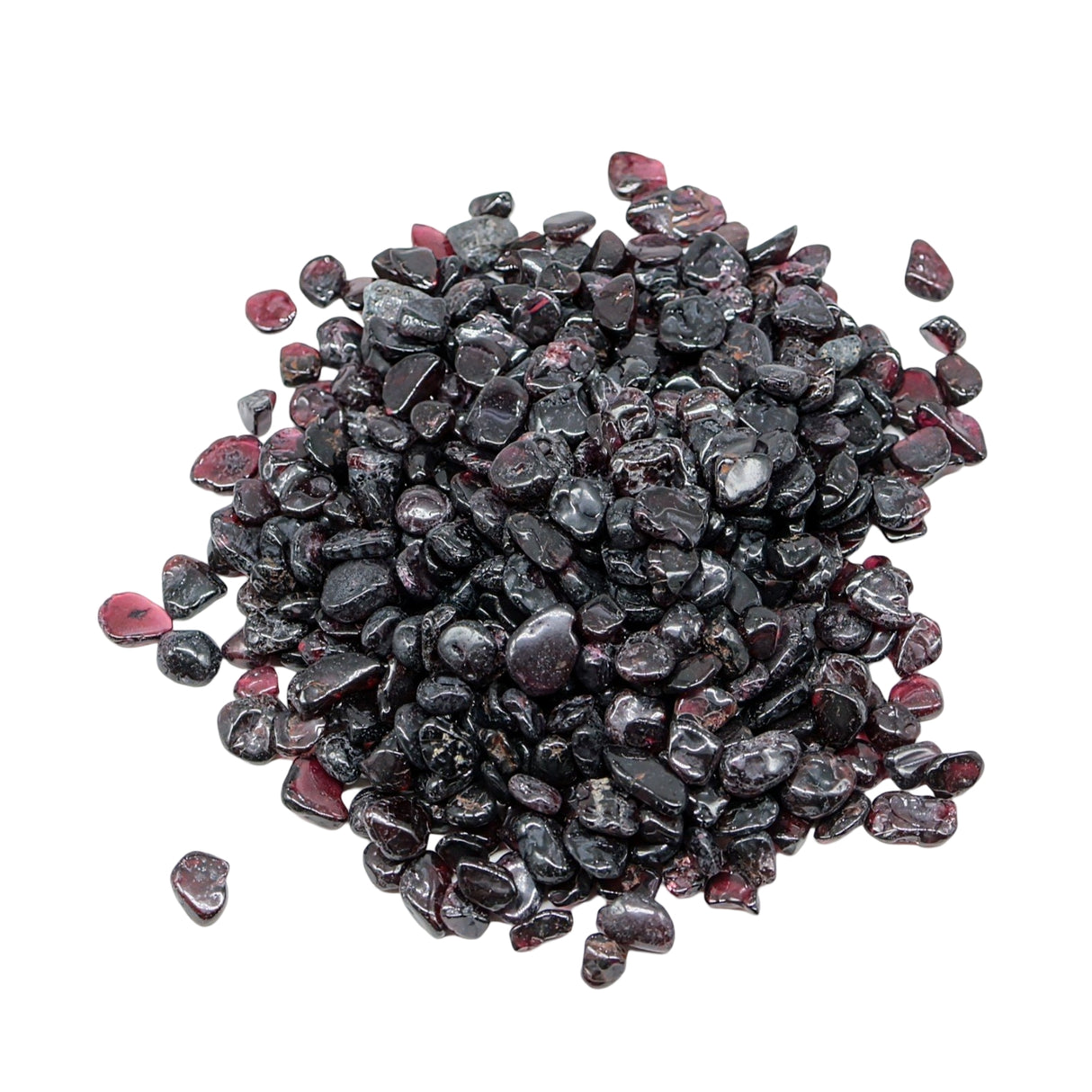 Stone - Tumbled Chips - Garnet - 5 to 7mm 500 g