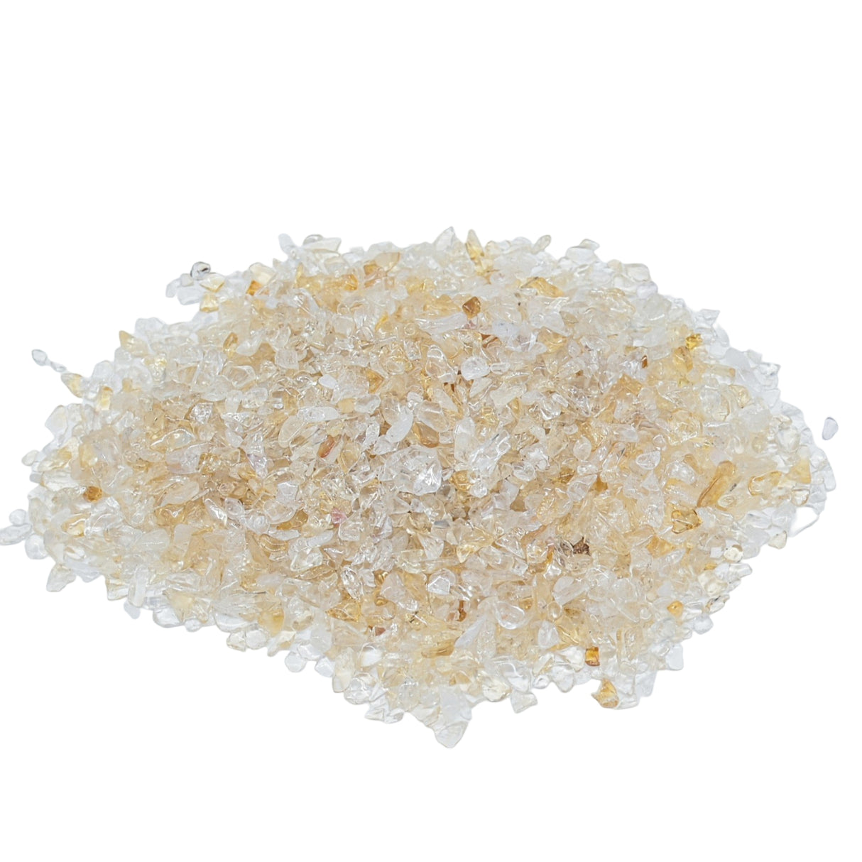 Stone - Tumbled Chips - Dyed Citrine - 2 to 4mm 500 g