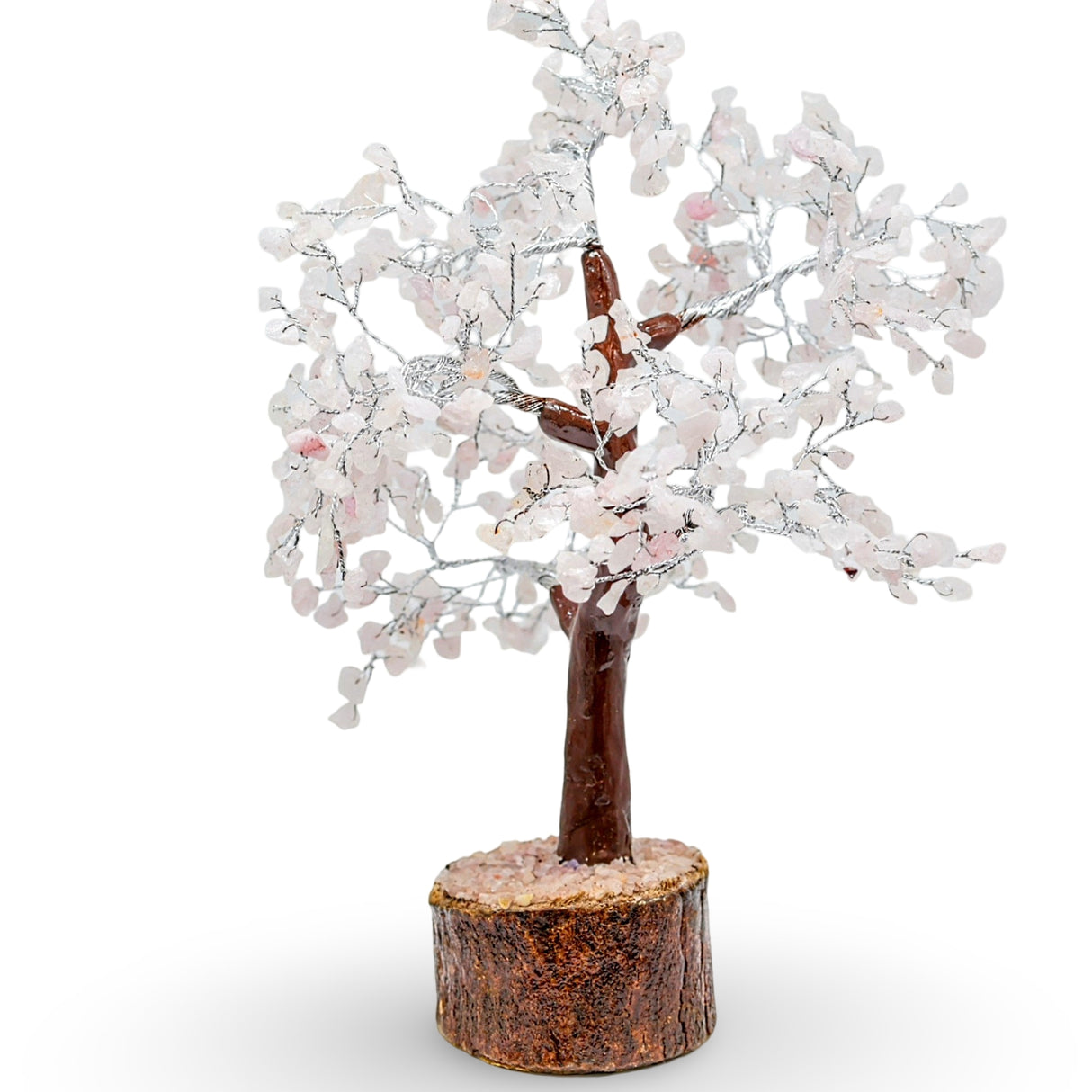 Home Decor - Gem Tree - Rose Quartz - 10"H - 500 Beads