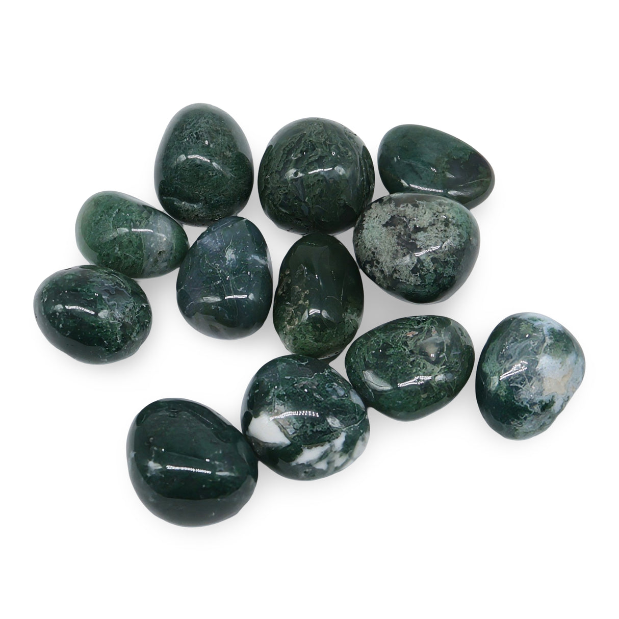 Stone - Brazilian Moss Agate - Tumbled