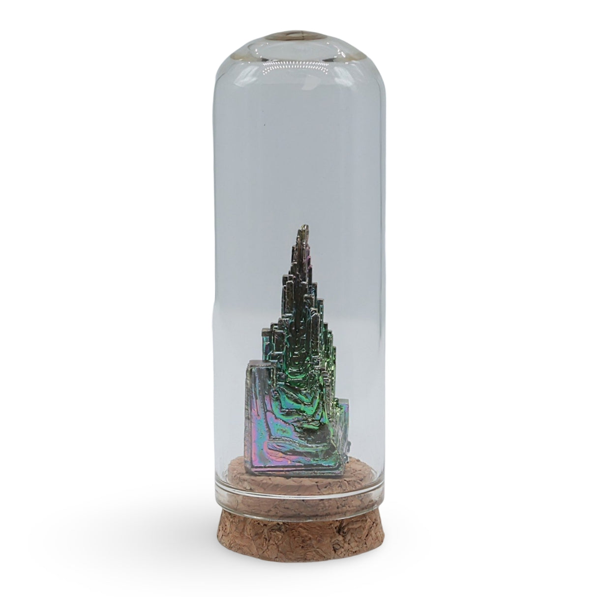 Stone - Bismuth Specimen in Glass Bell
