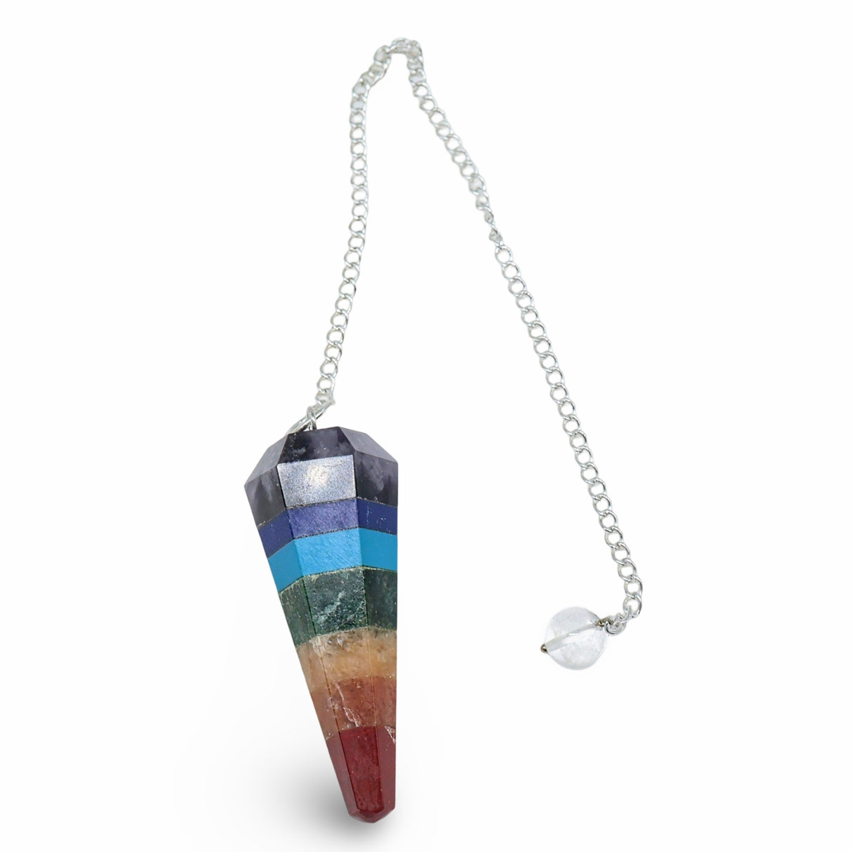 Pendulum - Faceted - 7 Chakras