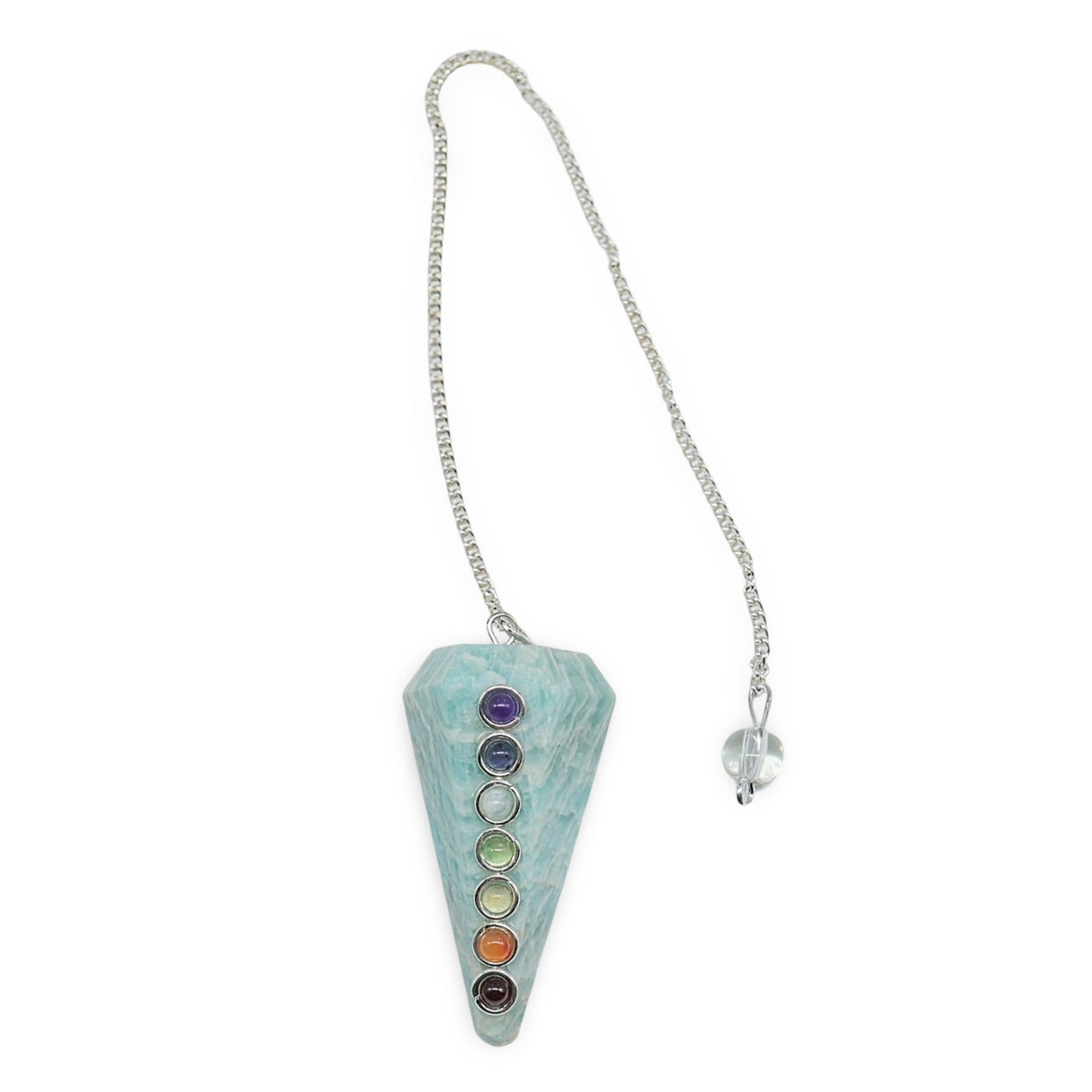 Pendulum - Orgonite - Chakra Mixed Amazonite