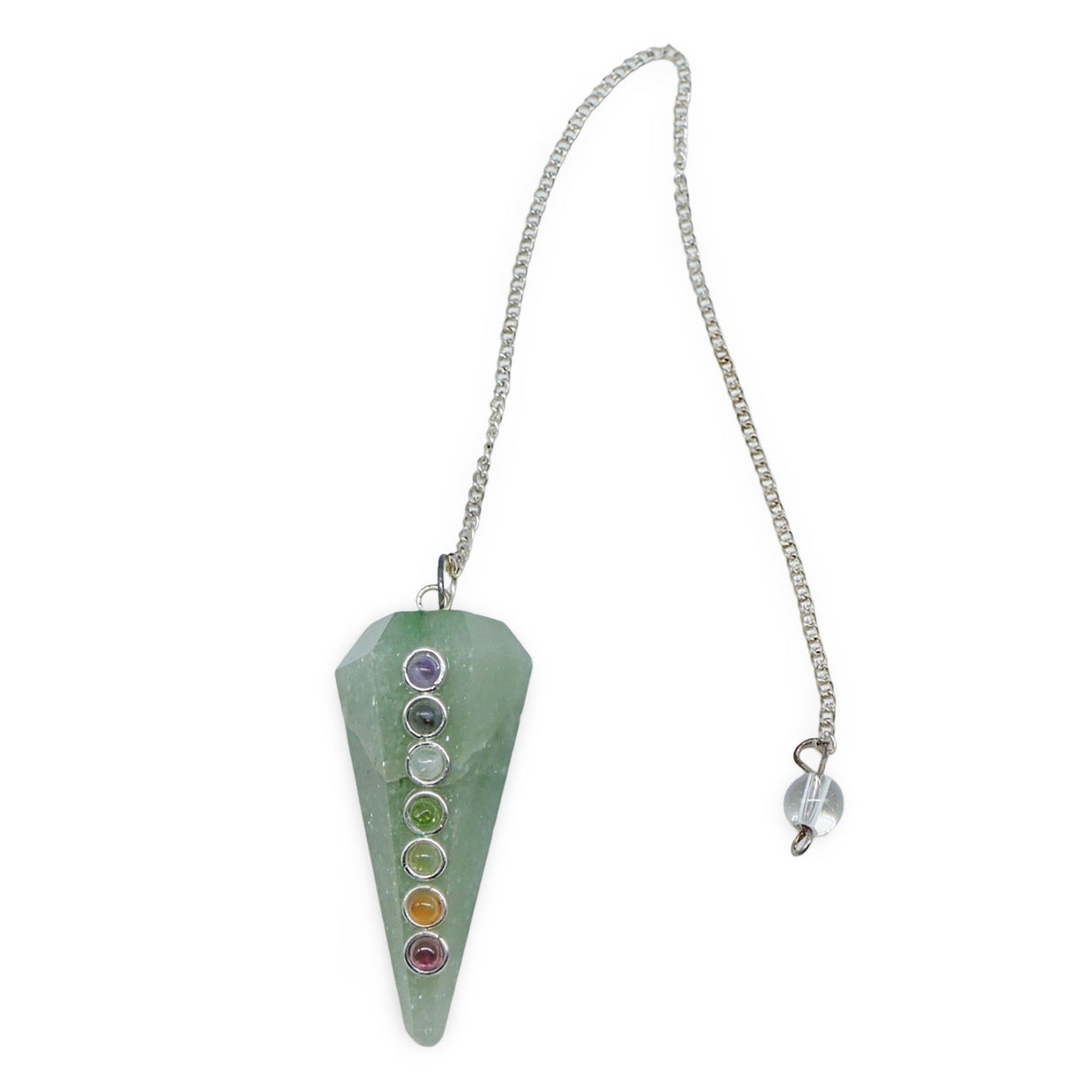Pendulum - Orgonite - Chakra Mixed Green Aventurine