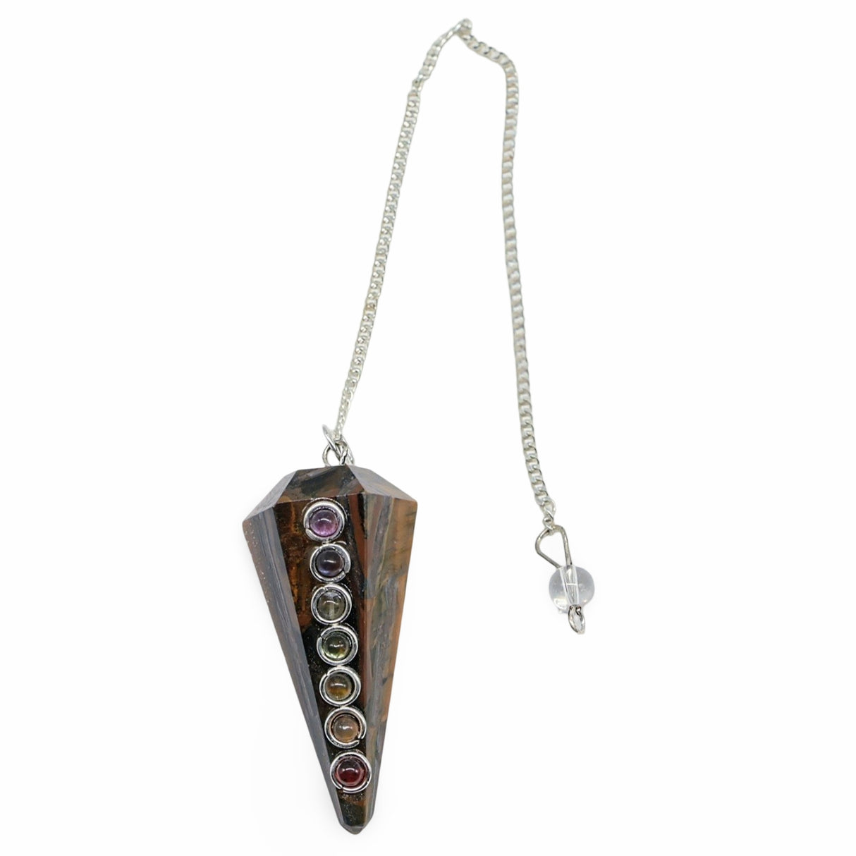 Pendulum - Orgonite - Chakra Mixed Tiger Eye