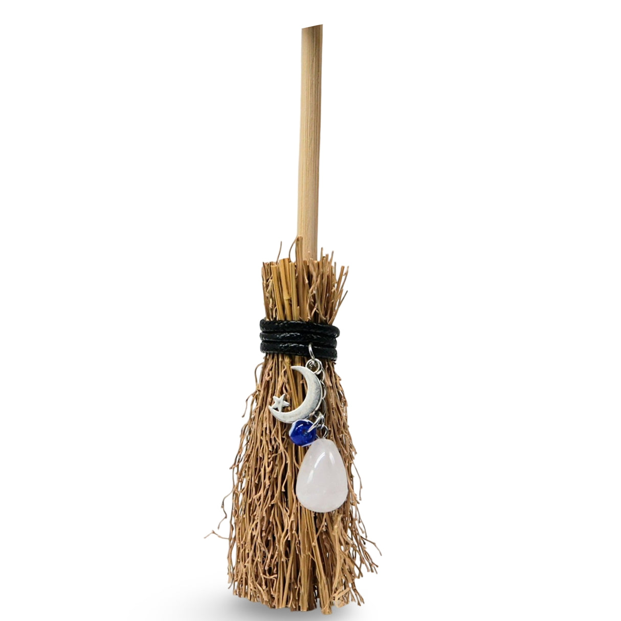 Wicca & Pagan - Ritual Hanging Mini Broom with Stone