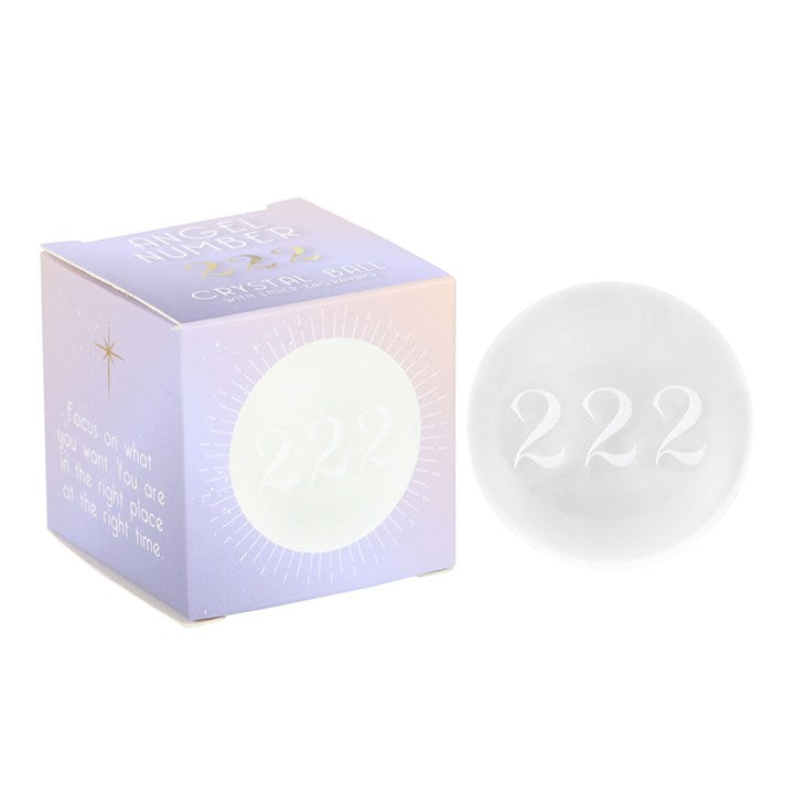 Sphere - Angel Number Crystal Balls - Your Choice 222