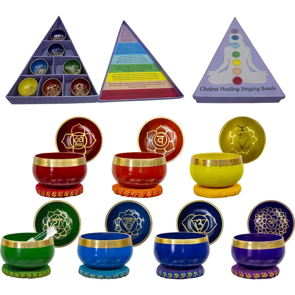 Singing Bowl - 7 Chakras Set - 3.5"DIA