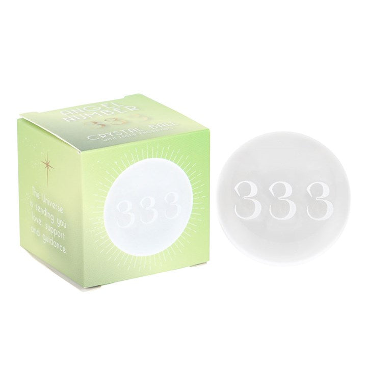 Sphere - Angel Number Crystal Balls - Your Choice 333