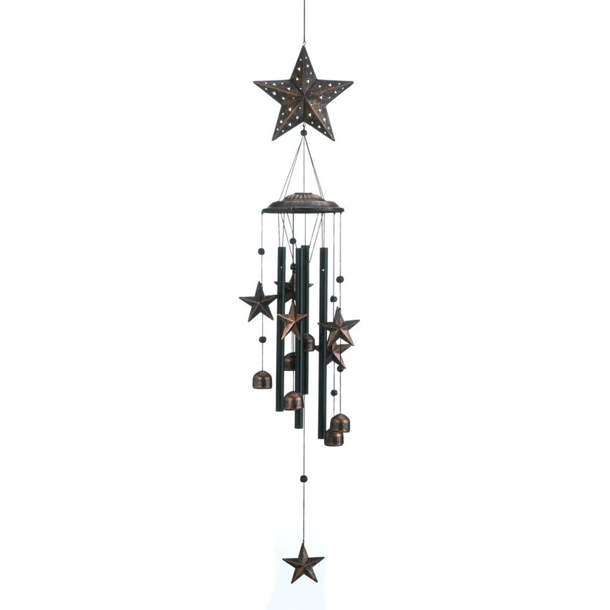 Home Decor -Wind Chimes -34 Bronze Stars