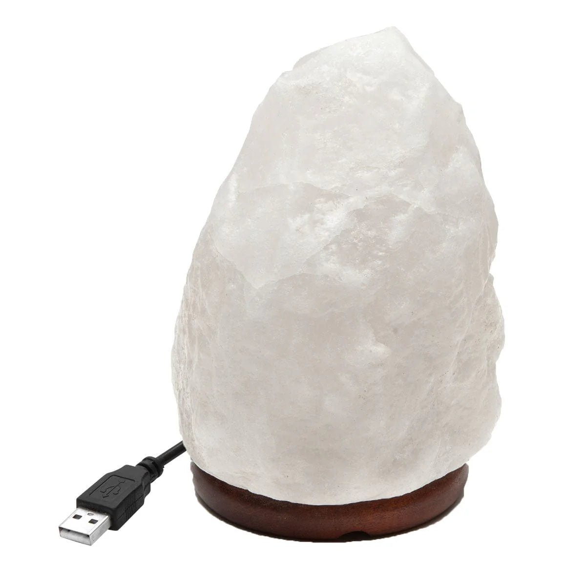 Home Decor - Natural Small White Himalayan Salt Lamps Lamp shape: 0.5 kg (1 lb) - height ~15 cm (6")
