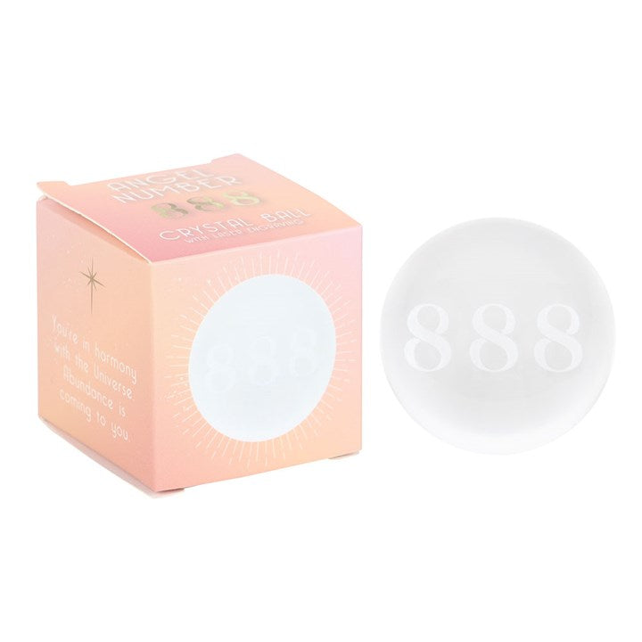 Sphere - Angel Number Crystal Balls - Your Choice 888