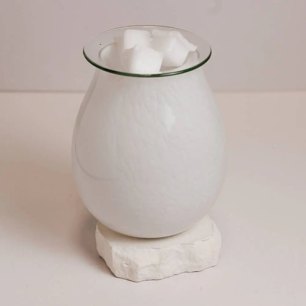 Diffuser - Electric Oil & Wax Cube Burner - Marble Glass - Tabletop