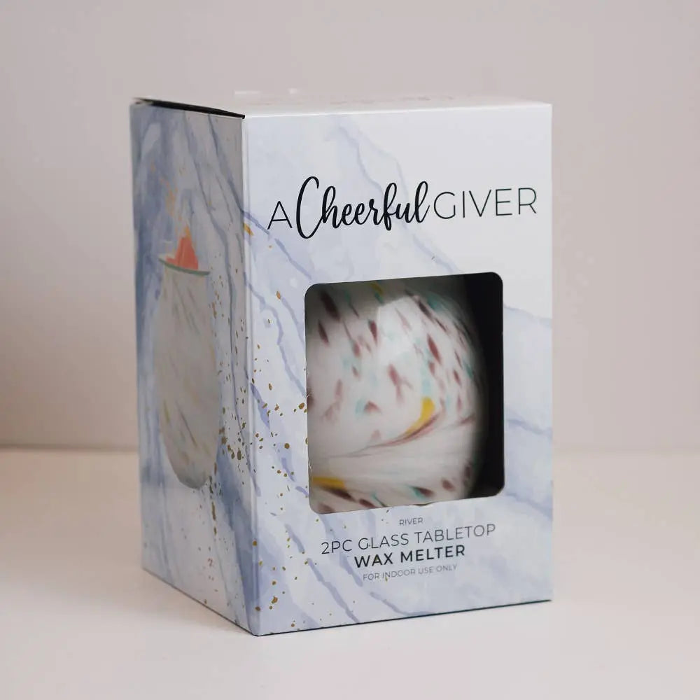 Diffuser - Electric Oil & Wax Cube Burner - River Glass - Tabletop