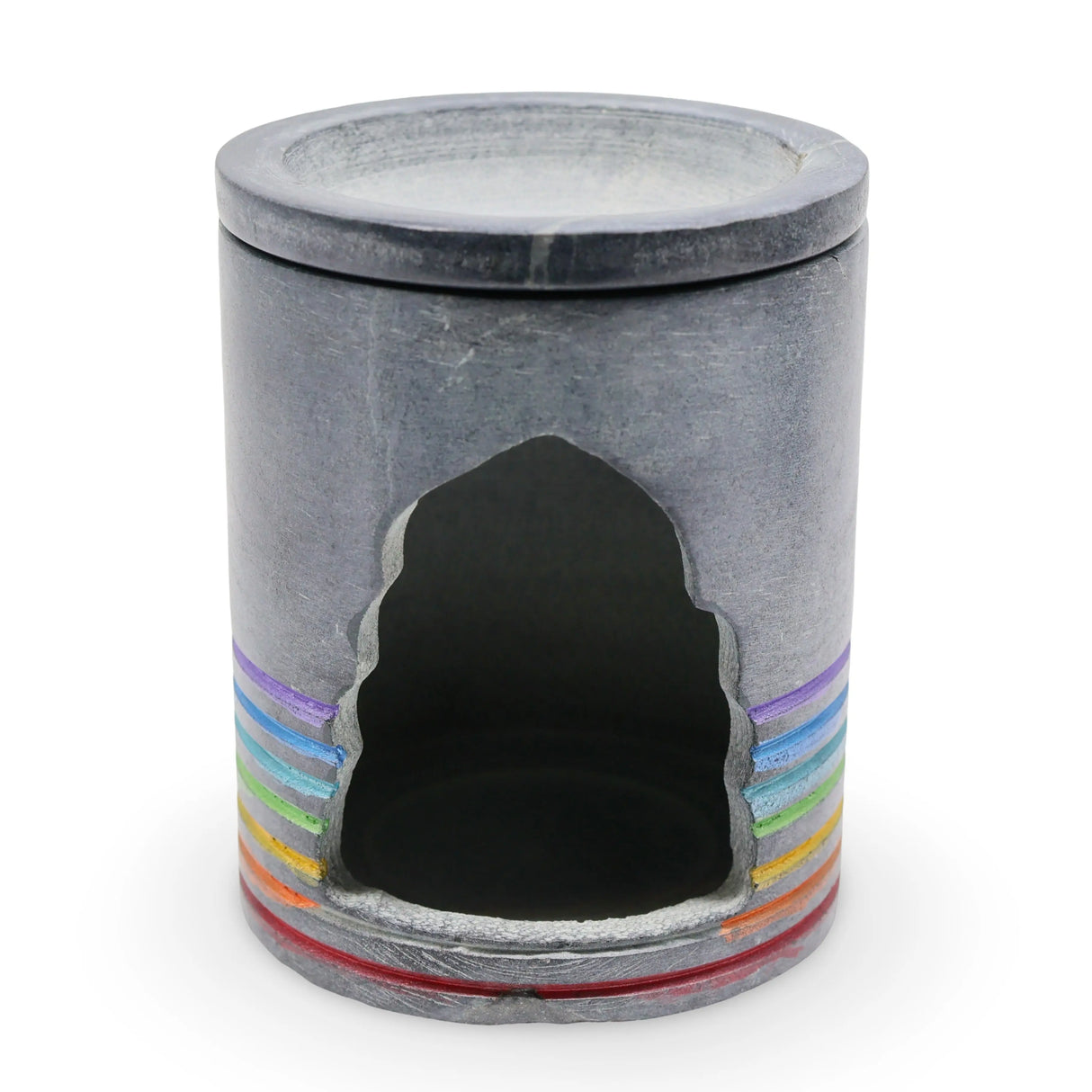 Aroma Diffuser - Oil & Wax Cube Burner - Ceramic - 7 Chakra