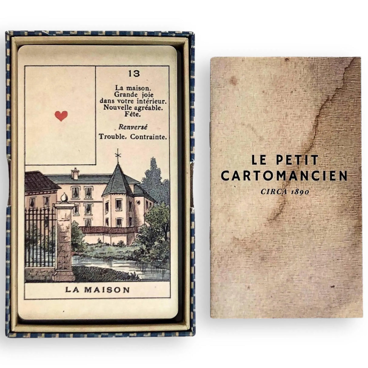 Astro Tarot Oracle -Le Petit Cartomancien with Bilingual Guidebook -Vintage Visionary Tarot
