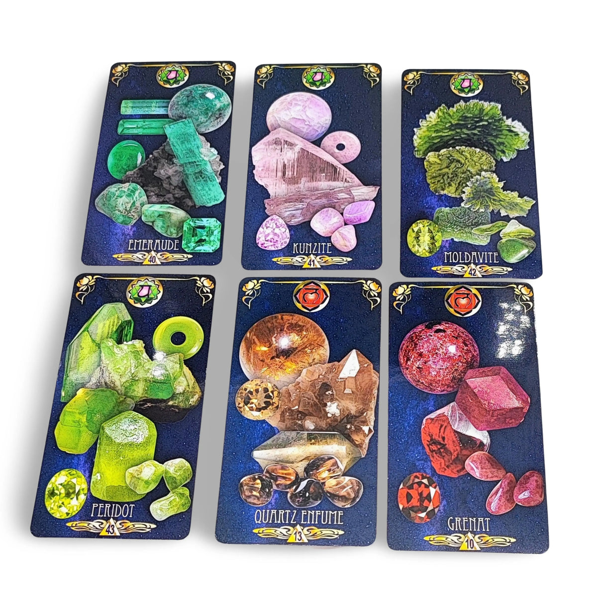 Astro Tarot Oracle -Tarot Divinatoire des Cristaux with French Guidebook