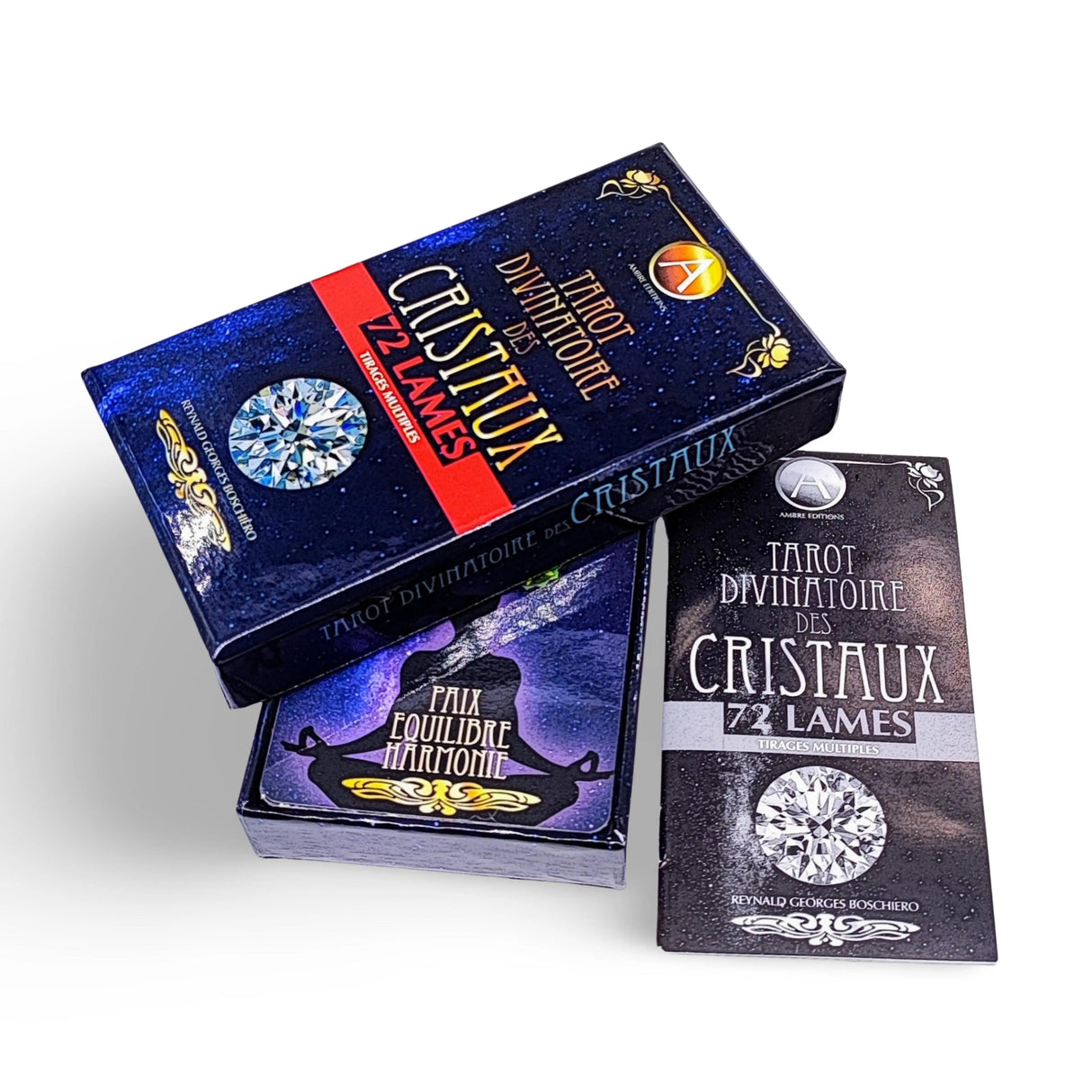 Astro Tarot Oracle -Tarot Divinatoire des Cristaux with French Guidebook