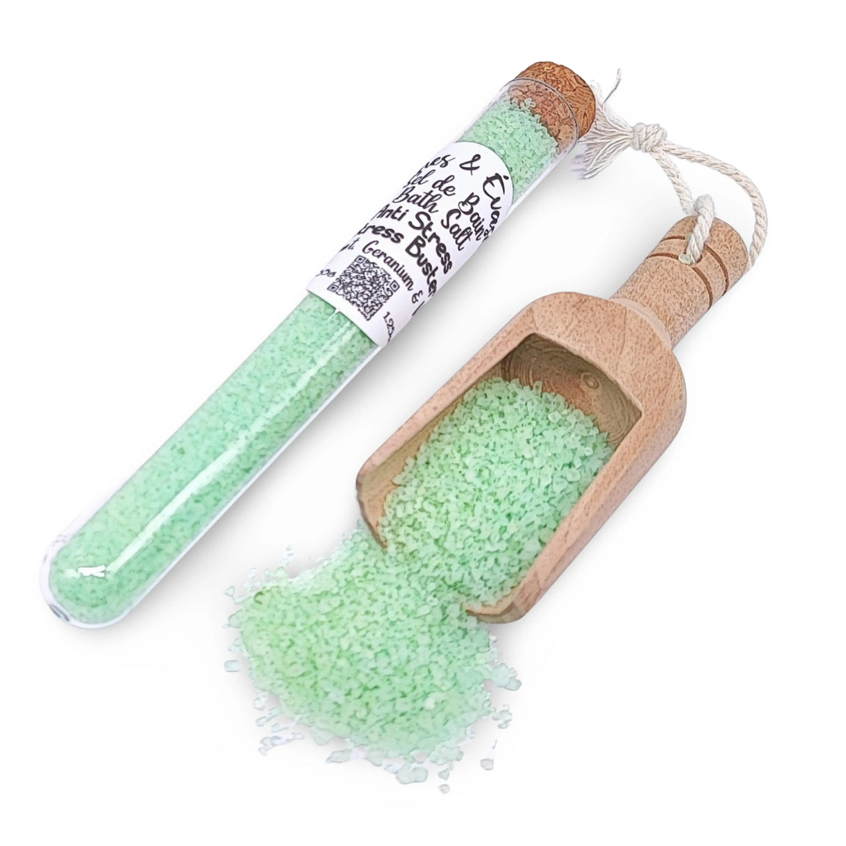 Bath Salt -Stress Buster Potion -Bergamot, Geranium & Vetiver Essential Oils 35g 1.25oz