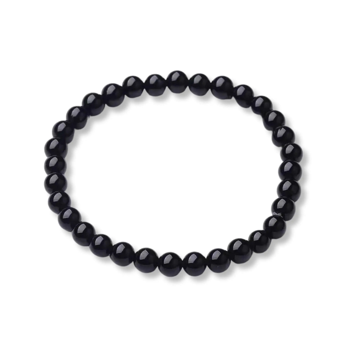 Bracelet - Black Agate - 6mm