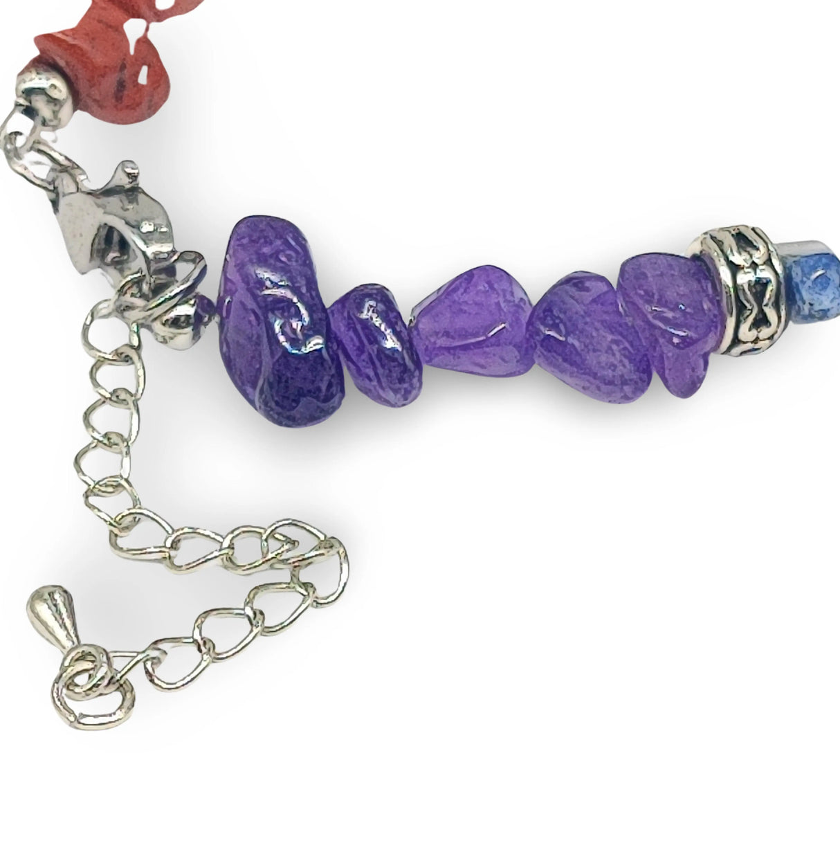Bracelet -Adjustable -7 Chakras -Chips