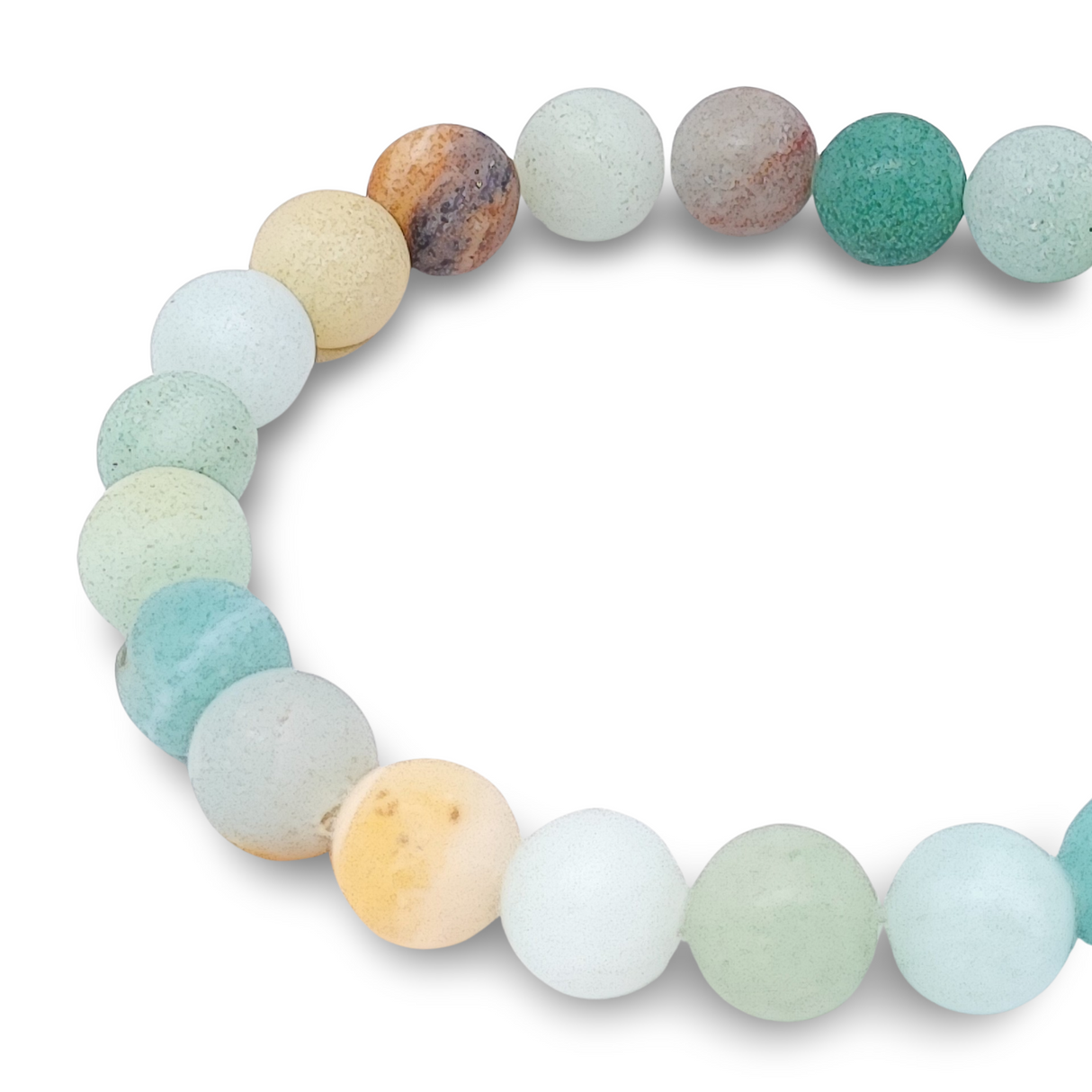 Bracelet - Amazonite - Frosted - 8mm