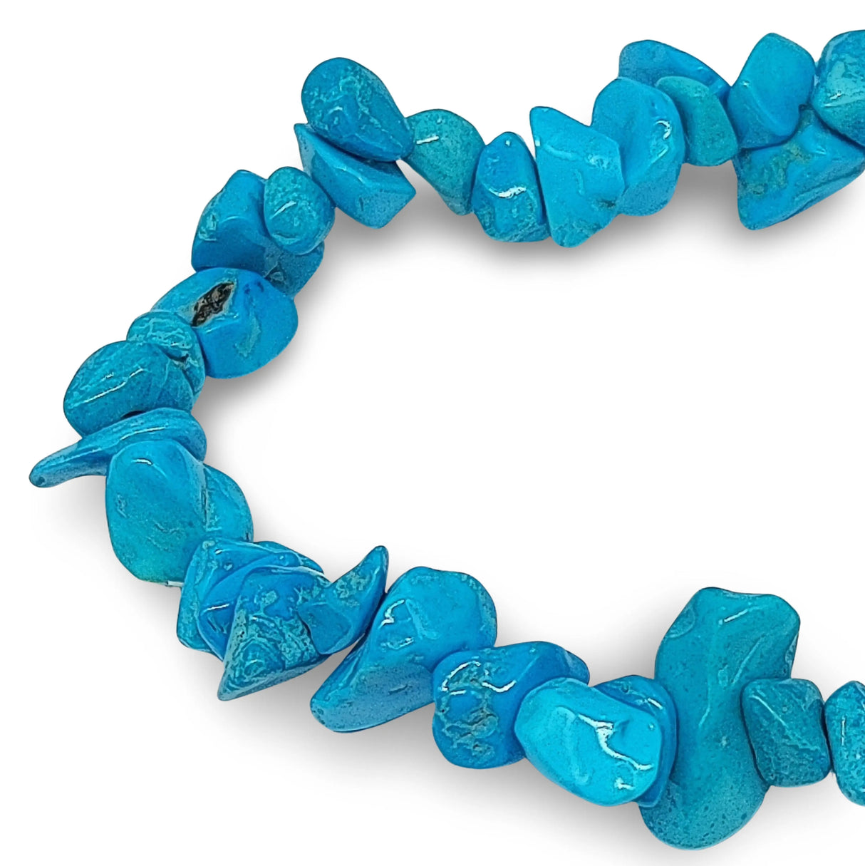 Bracelet -Blue Howlite -Chips